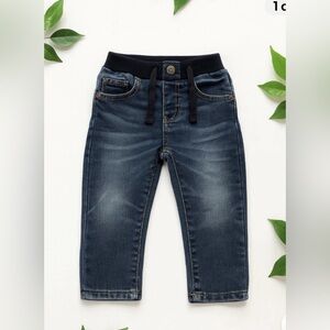 Unisex Blue Children's Jeans with Elastic Waist – Comfort and Style